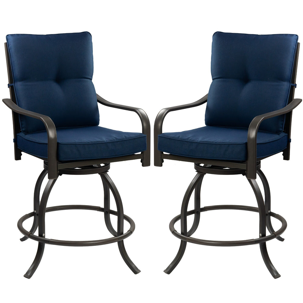 Ensemble de tabourets et chaises de bar pivotants hauts Kozyard Isabella
