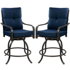 Ensemble de tabourets et chaises de bar pivotants hauts Kozyard Isabella