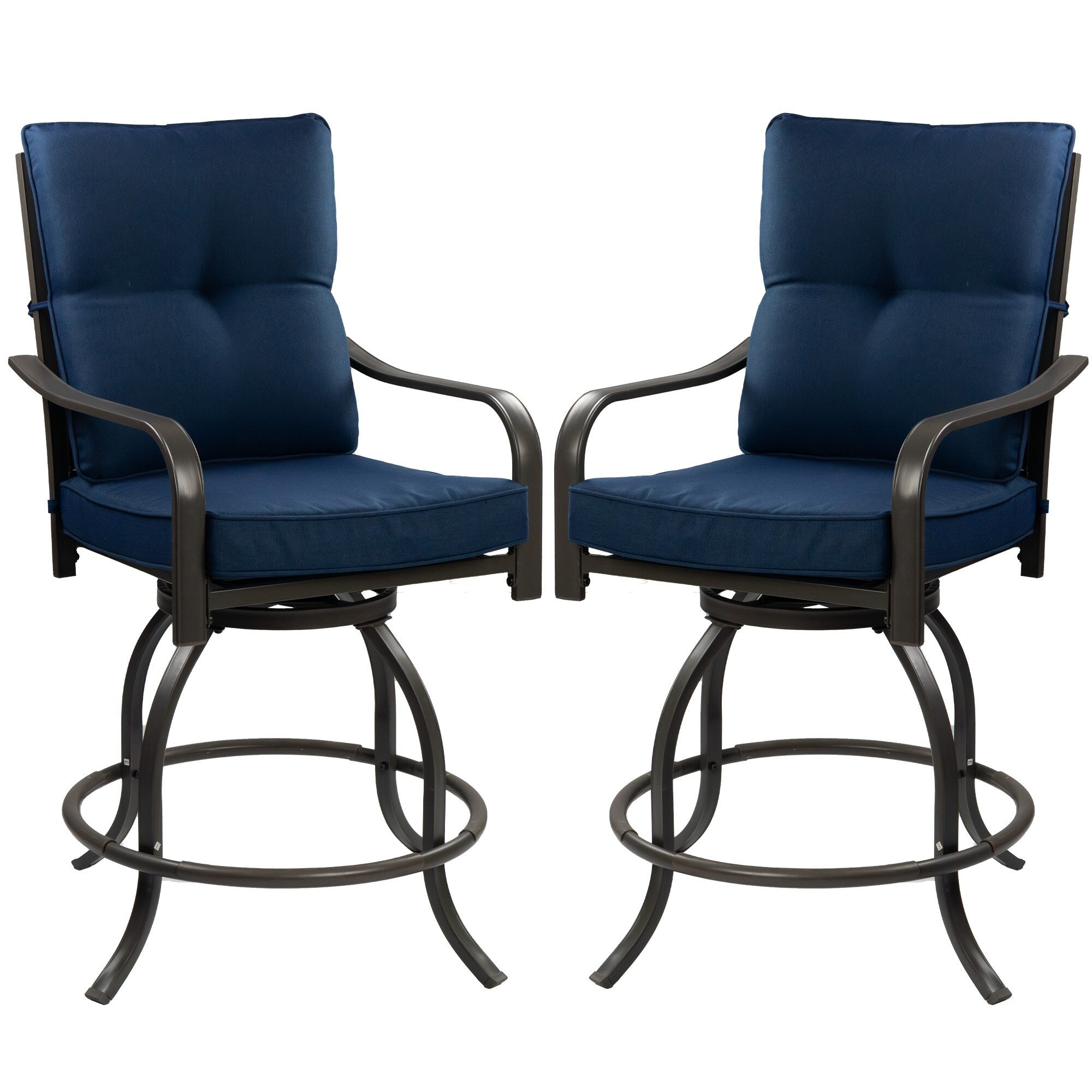 Ensemble de tabourets et chaises de bar pivotants hauts Kozyard Isabella