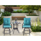 Ensemble de tabourets et chaises de bar pivotants hauts Kozyard Isabella
