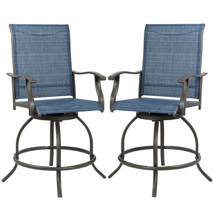 Ensemble de tabourets et chaises de bar pivotants hauts Kozyard Isabella