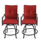 Ensemble de tabourets et chaises de bar pivotants hauts Kozyard Isabella