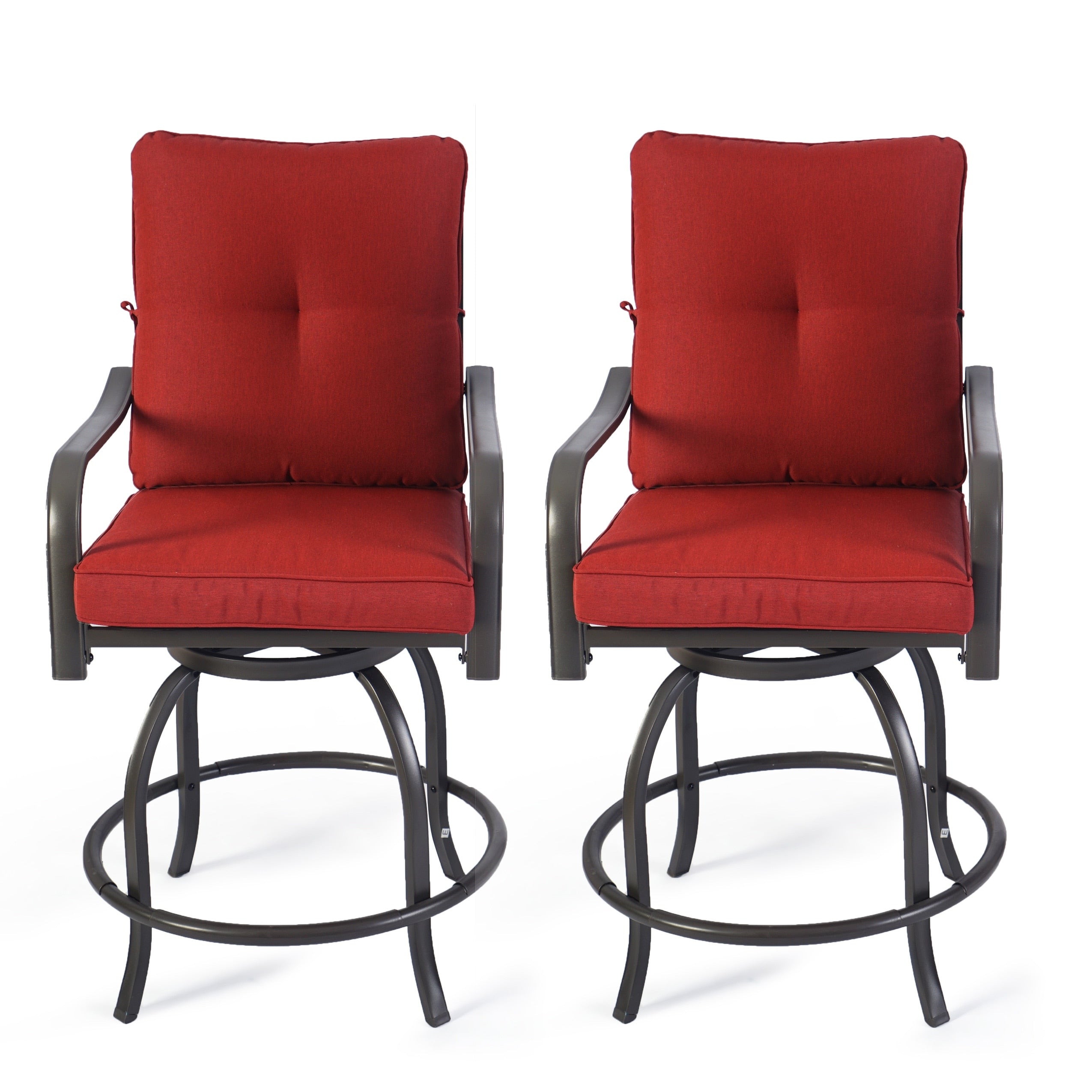Ensemble de tabourets et chaises de bar pivotants hauts Kozyard Isabella