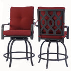 Ensemble de tabourets et chaises de bar pivotants hauts Kozyard Isabella