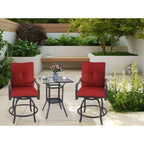 Ensemble de tabourets et chaises de bar pivotants hauts Kozyard Isabella