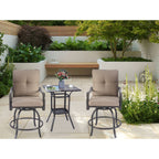 Ensemble de tabourets et chaises de bar pivotants hauts Kozyard Isabella