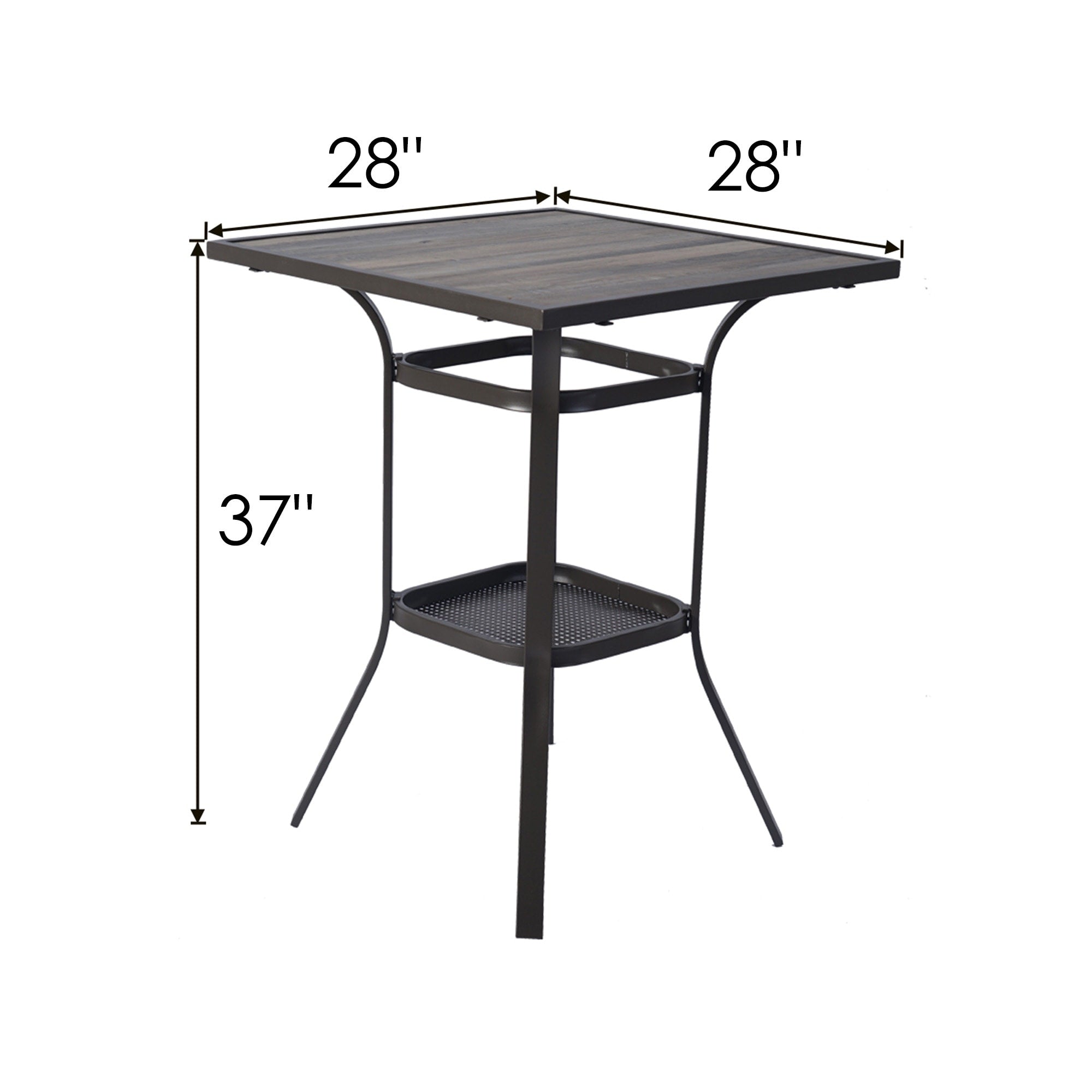 Table de bar haute pivotante Isabella de Kozyard