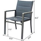 Chaises de salle à manger d'extérieur Kozyard Villa (lot de 2)