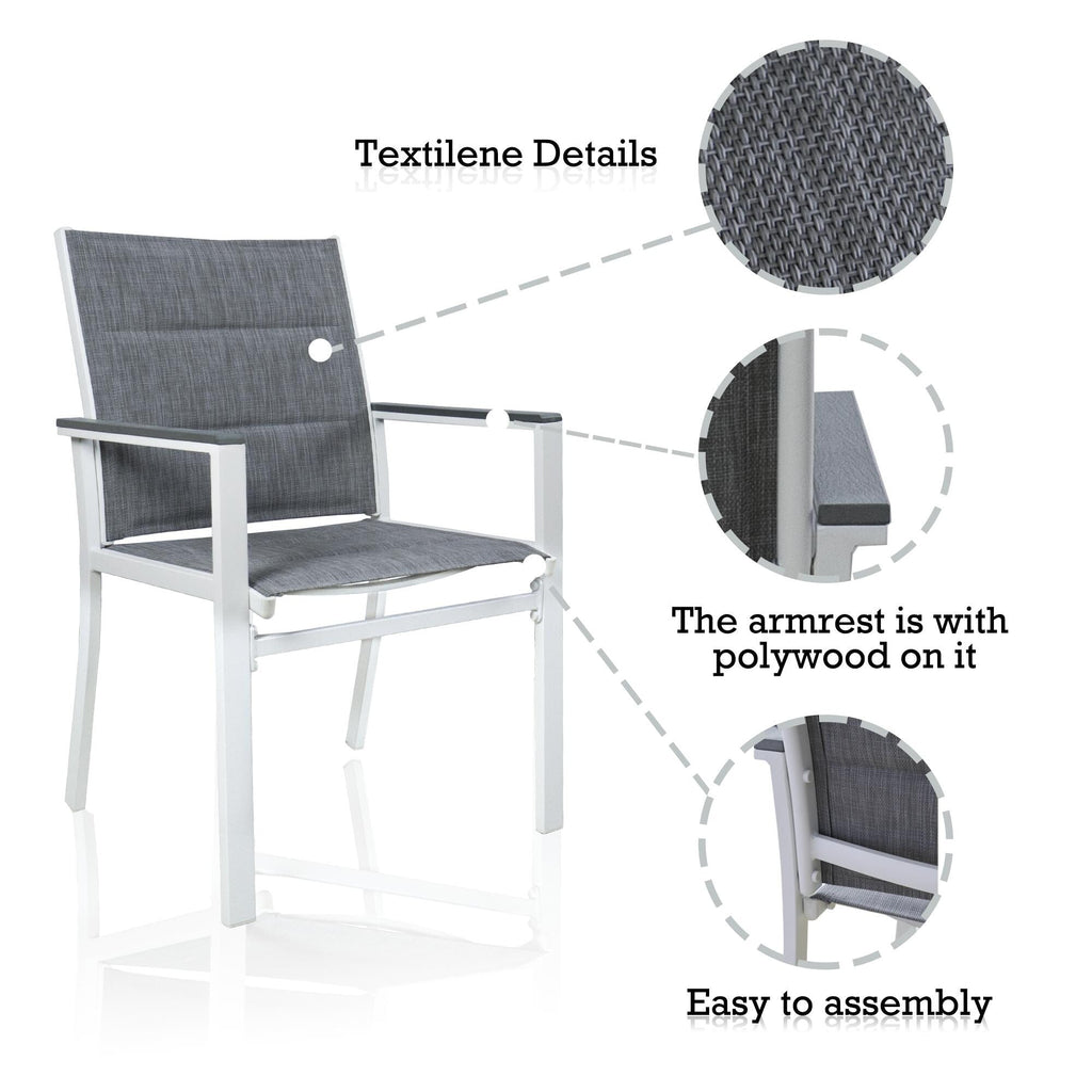 Chaises de salle à manger d'extérieur Kozyard Villa (lot de 2)