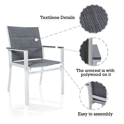 Chaises de salle à manger d'extérieur Kozyard Villa (lot de 2)