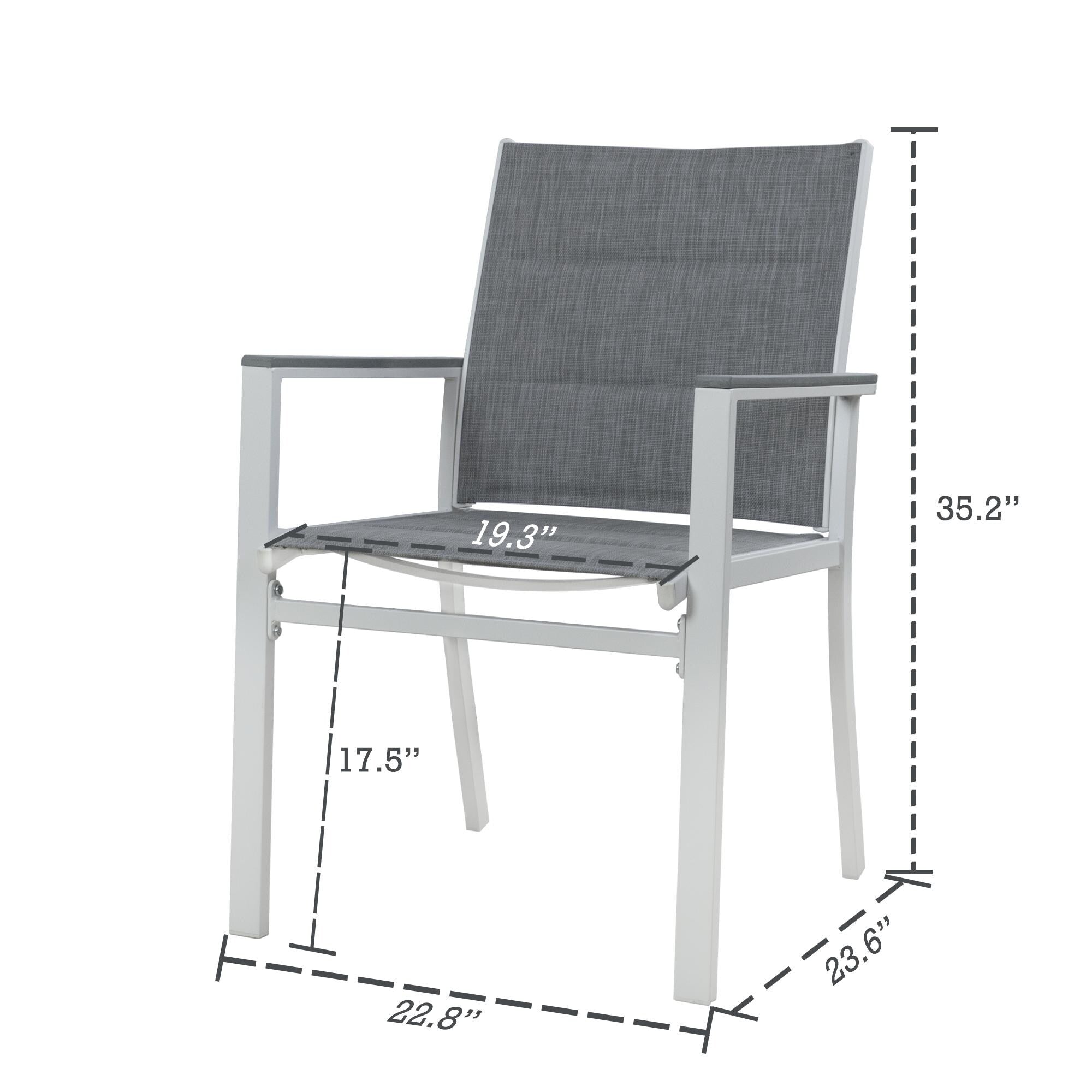 Chaises de salle à manger d'extérieur Kozyard Villa (lot de 2)