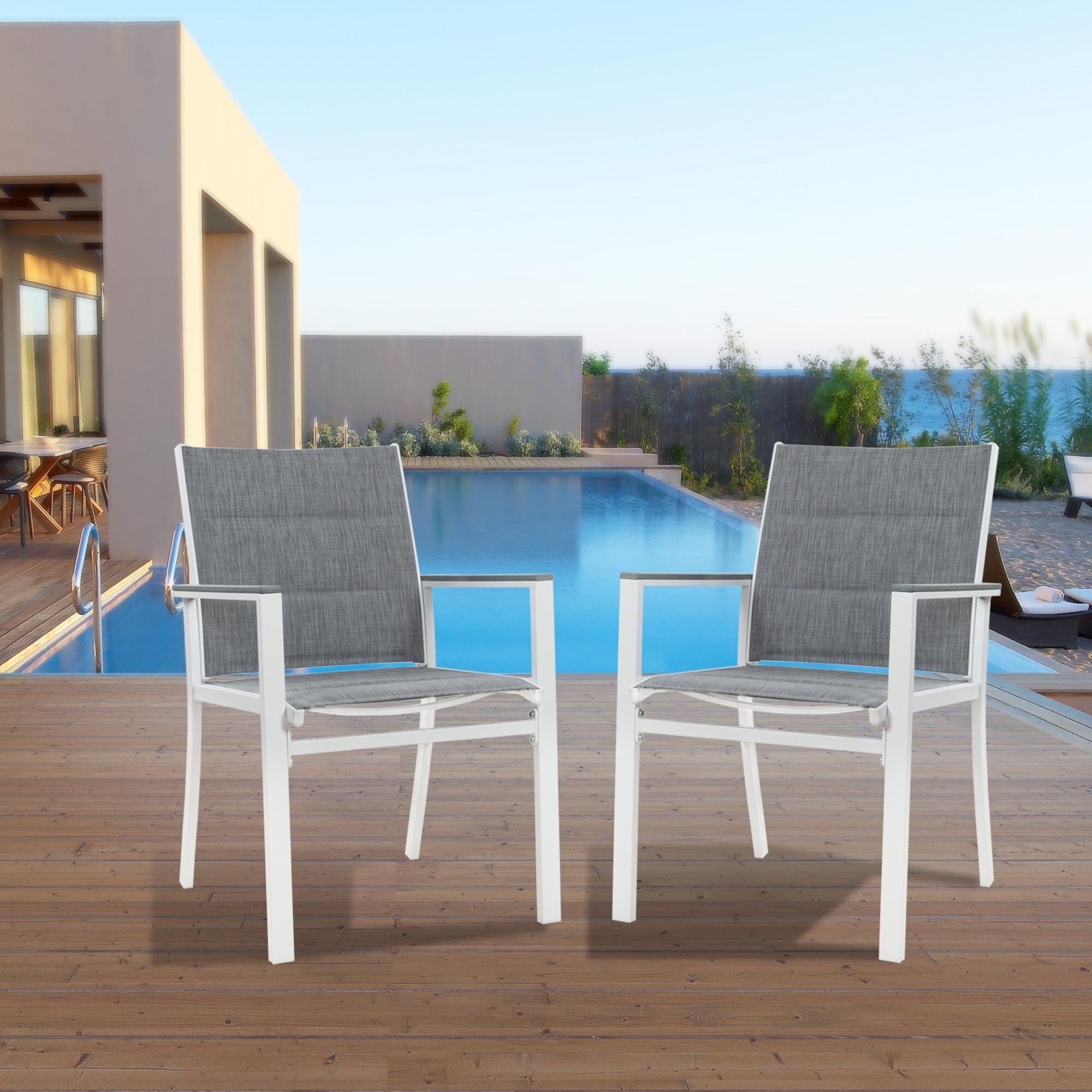 Chaises de salle à manger d'extérieur Kozyard Villa (lot de 2)