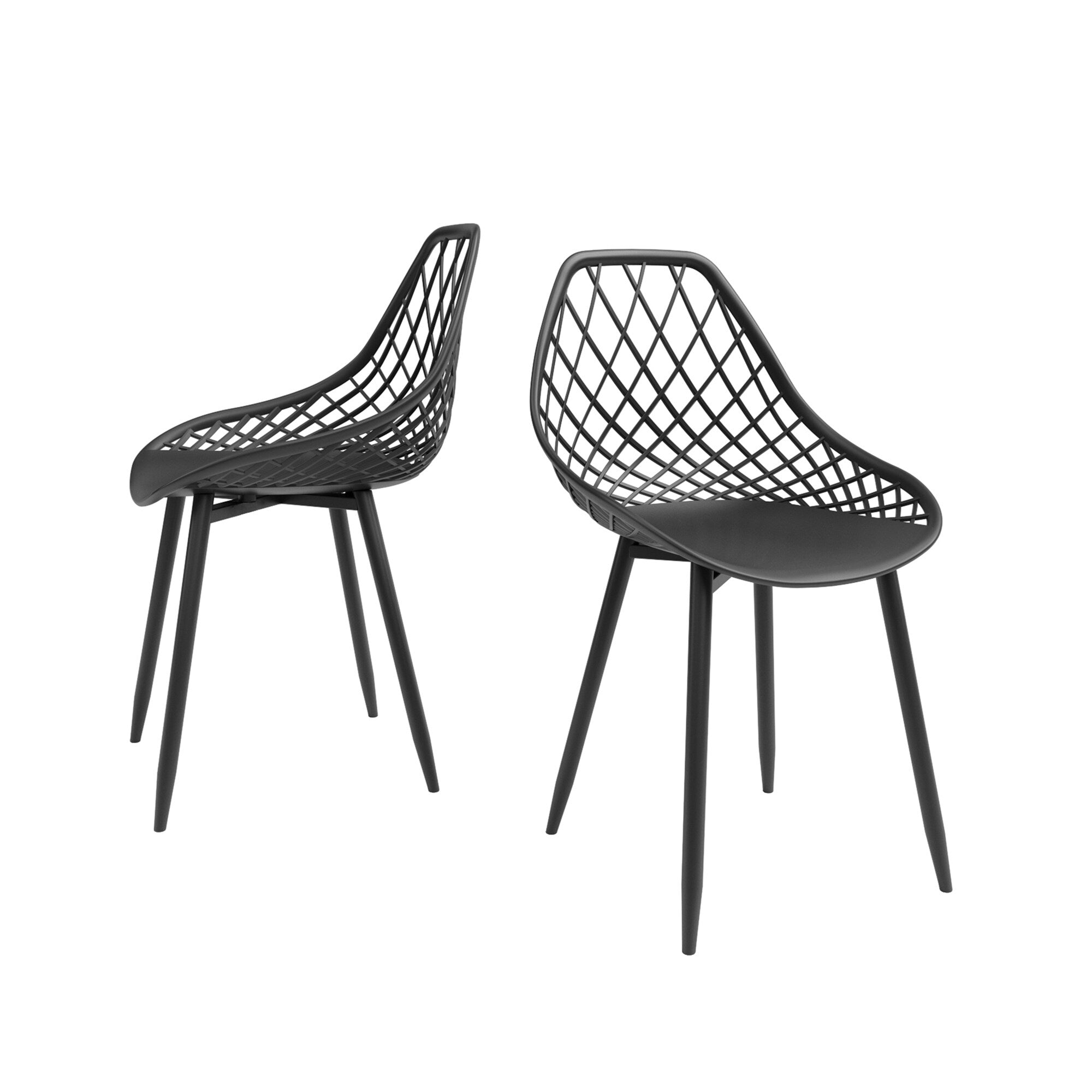 Ensemble bistrot Kurv 3 pièces, résistant aux intempéries, intérieur/extérieur