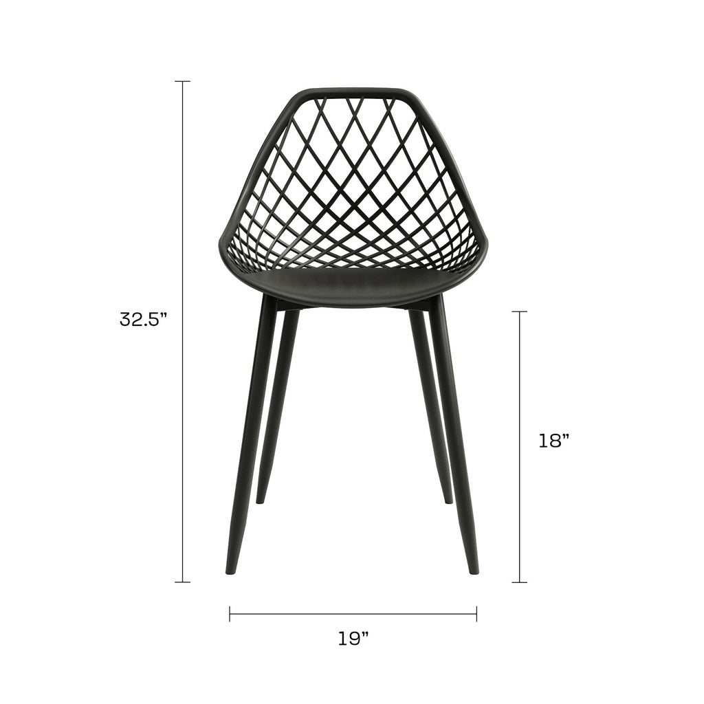 Ensemble bistrot Kurv 3 pièces, résistant aux intempéries, intérieur/extérieur