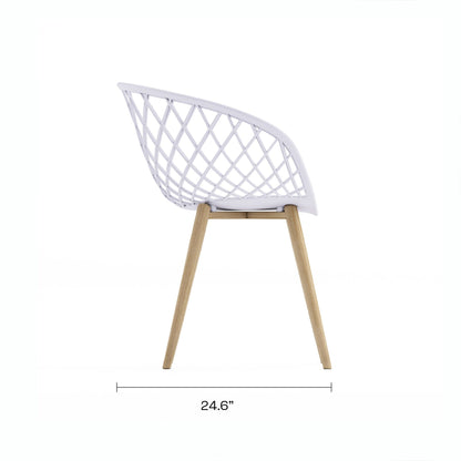 Ensemble bistrot luxueux Kurv 3 pièces, résistant aux intempéries, intérieur/extérieur