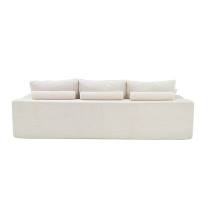 Canapé sectionnel en L, canapé modulaire ultra-doux à assise profonde