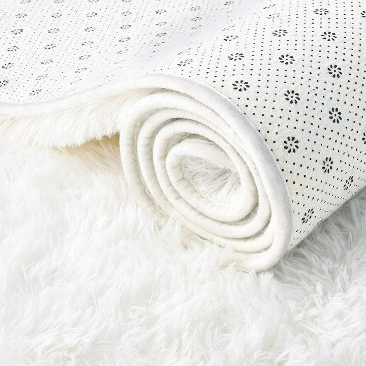 Tapis d'intérieur doux et moelleux, moderne et moelleux - 4' x 5,3'