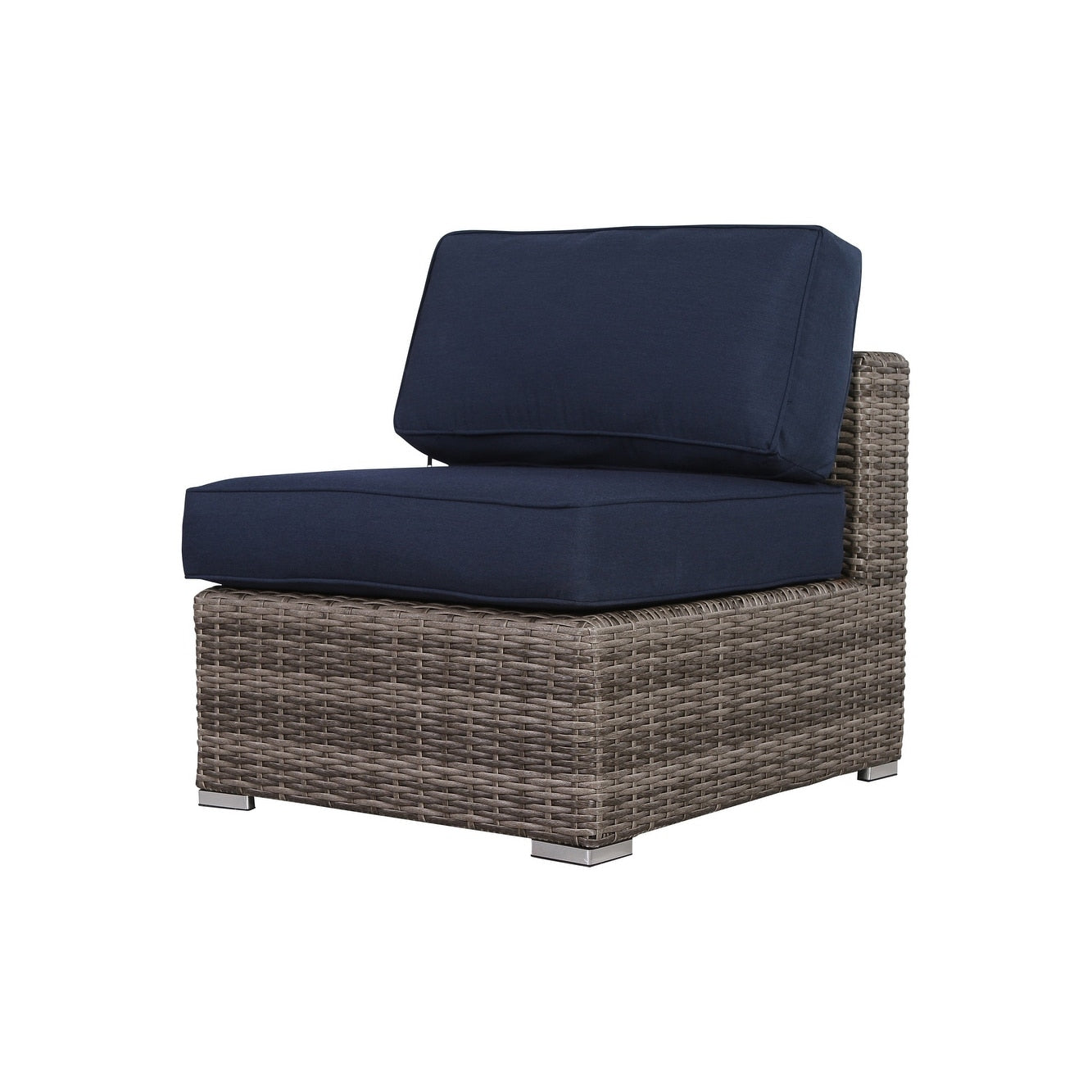 Ensemble de 7 sièges sectionnels en rotin Sunbrella avec coussins LSI
