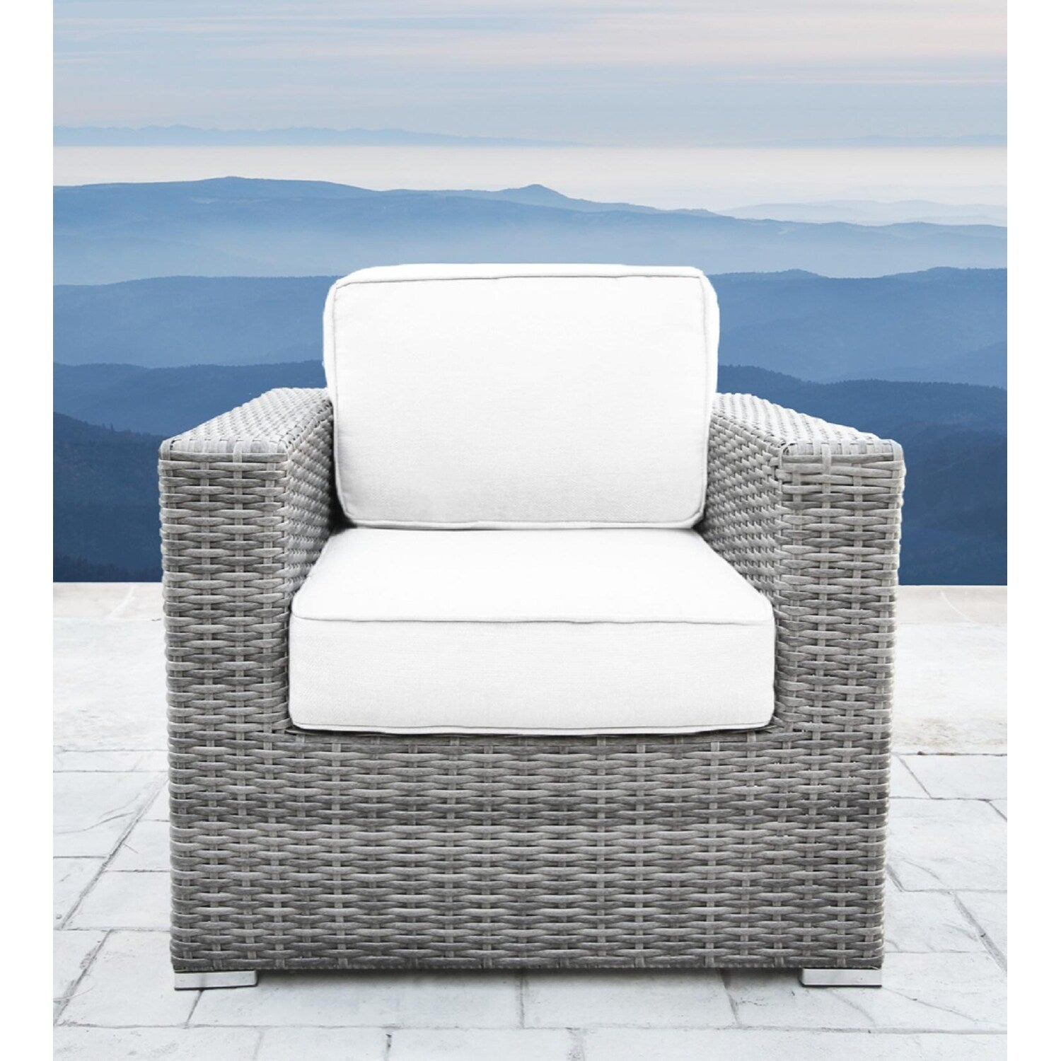 Ensemble de 7 sièges sectionnels en rotin Sunbrella avec coussins LSI
