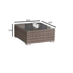 Ensemble de 7 sièges sectionnels en rotin Sunbrella avec coussins LSI