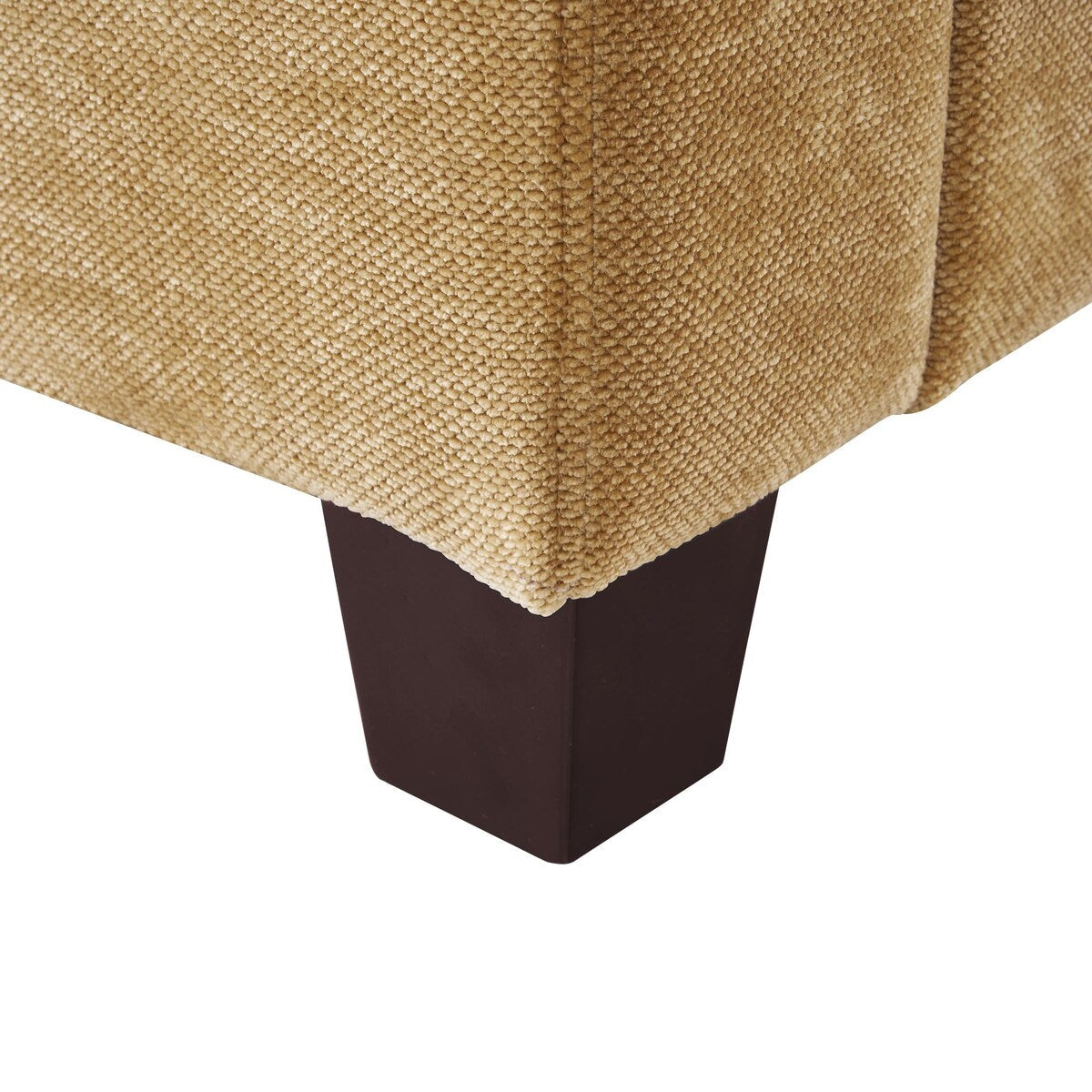 Canapé 3 places rectangulaire en velours côtelé LUE BONA 81, moderne, rembourré, en polyester, avec base en bois, pour salon