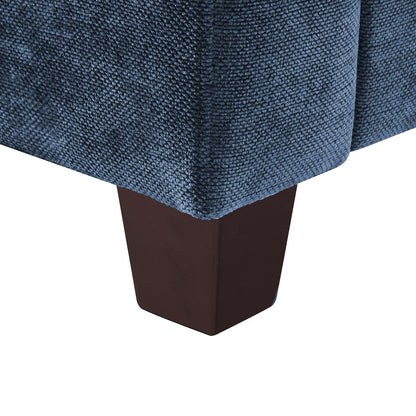 Canapé 3 places rectangulaire en velours côtelé LUE BONA 81, moderne, rembourré, en polyester, avec base en bois, pour salon
