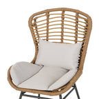 Fauteuils club d'extérieur en osier La Habra (lot de 2) par Christopher Knight Home