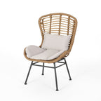 Fauteuils club d'extérieur en osier La Habra (lot de 2) par Christopher Knight Home