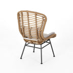 Fauteuils club d'extérieur en osier La Habra (lot de 2) par Christopher Knight Home