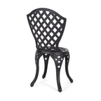 Ensemble bistrot d'extérieur 3 pièces en aluminium moulé La Sola par Christopher Knight Home