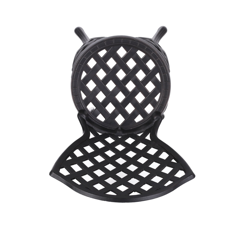 Ensemble bistrot d'extérieur 3 pièces en aluminium moulé La Sola par Christopher Knight Home