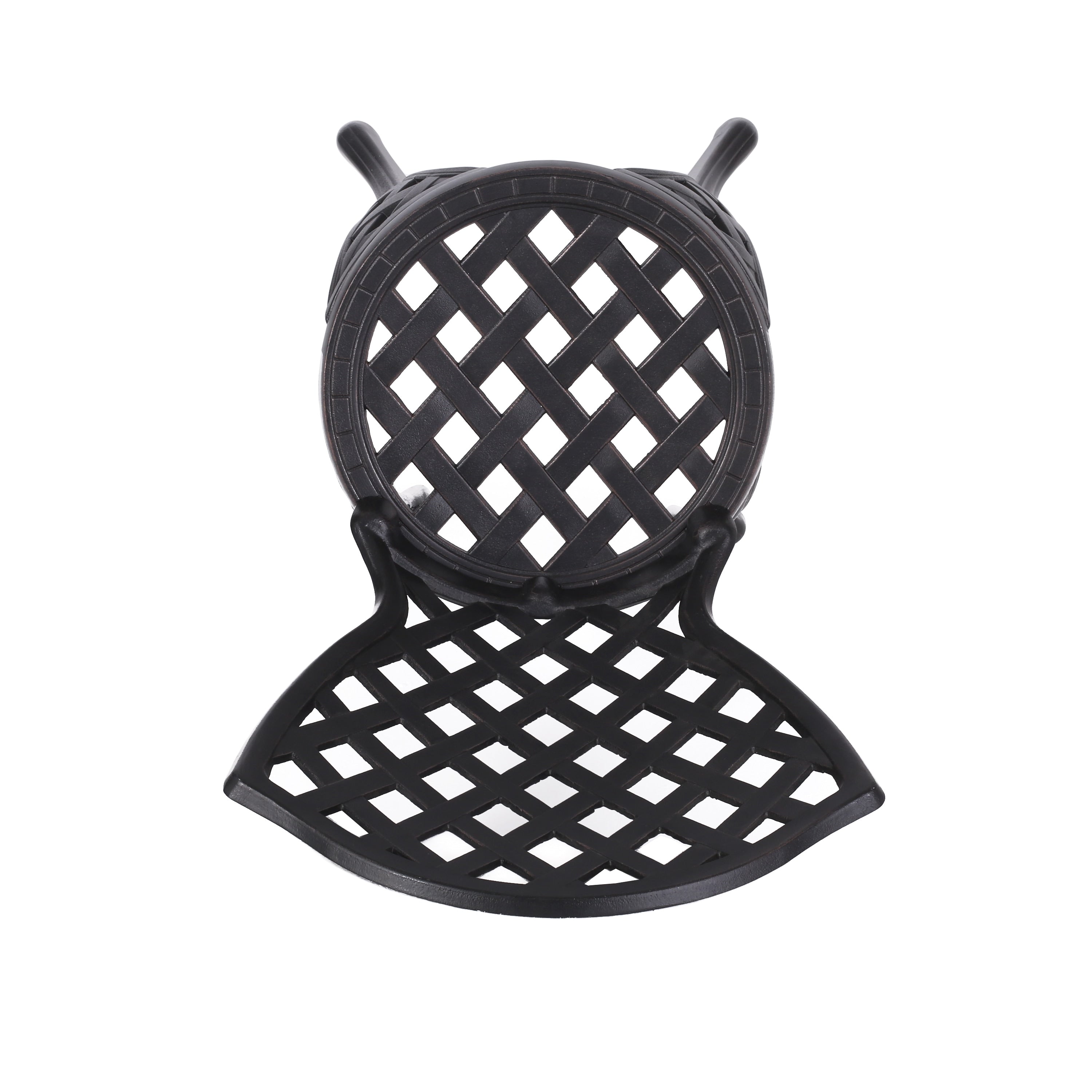 Ensemble bistrot d'extérieur 3 pièces en aluminium moulé La Sola par Christopher Knight Home