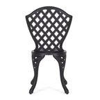 Ensemble bistrot d'extérieur 3 pièces en aluminium moulé La Sola par Christopher Knight Home