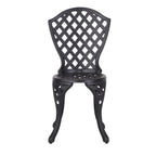 Ensemble bistrot d'extérieur 3 pièces en aluminium moulé La Sola par Christopher Knight Home