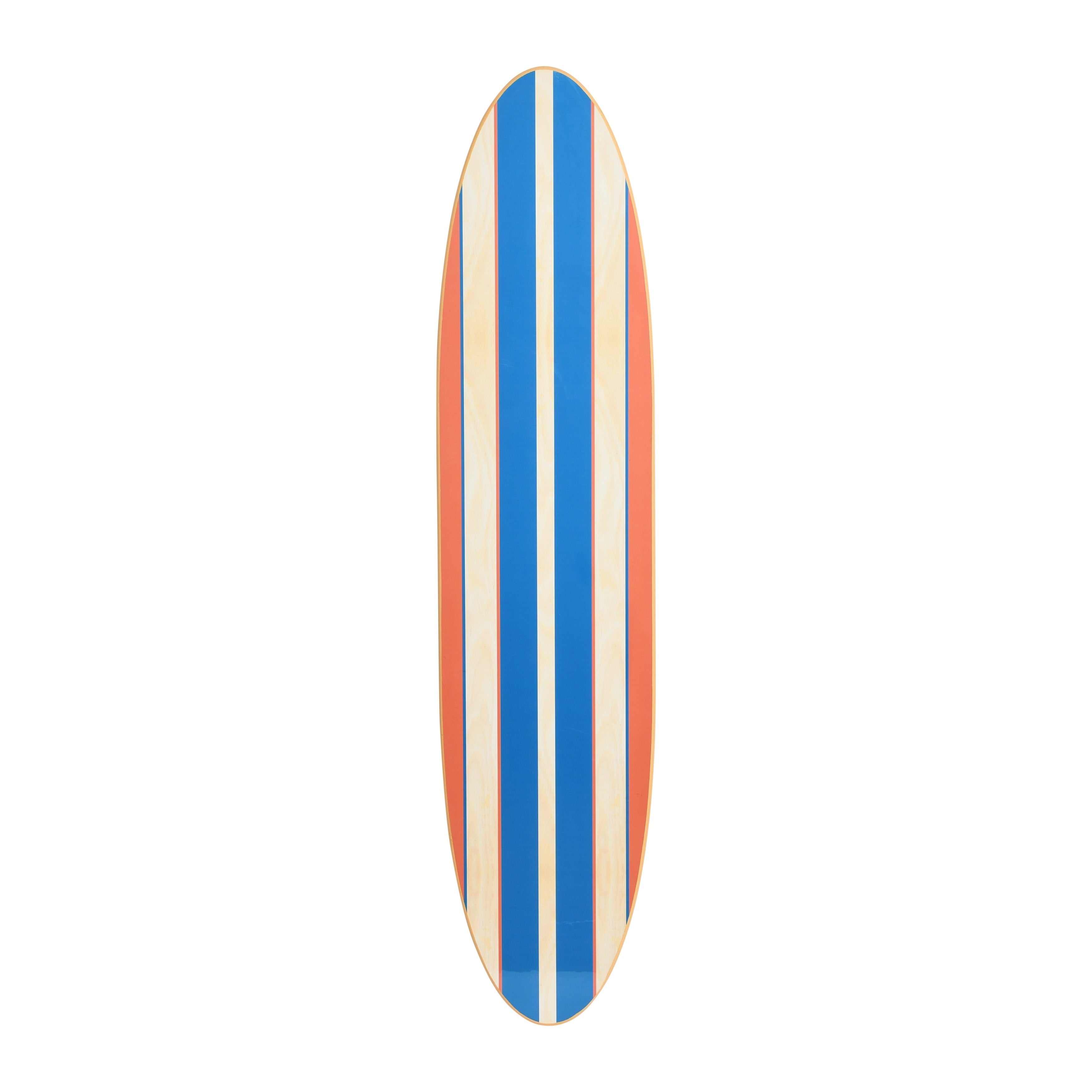 Décoration murale en bois laqué en forme de planche de surf