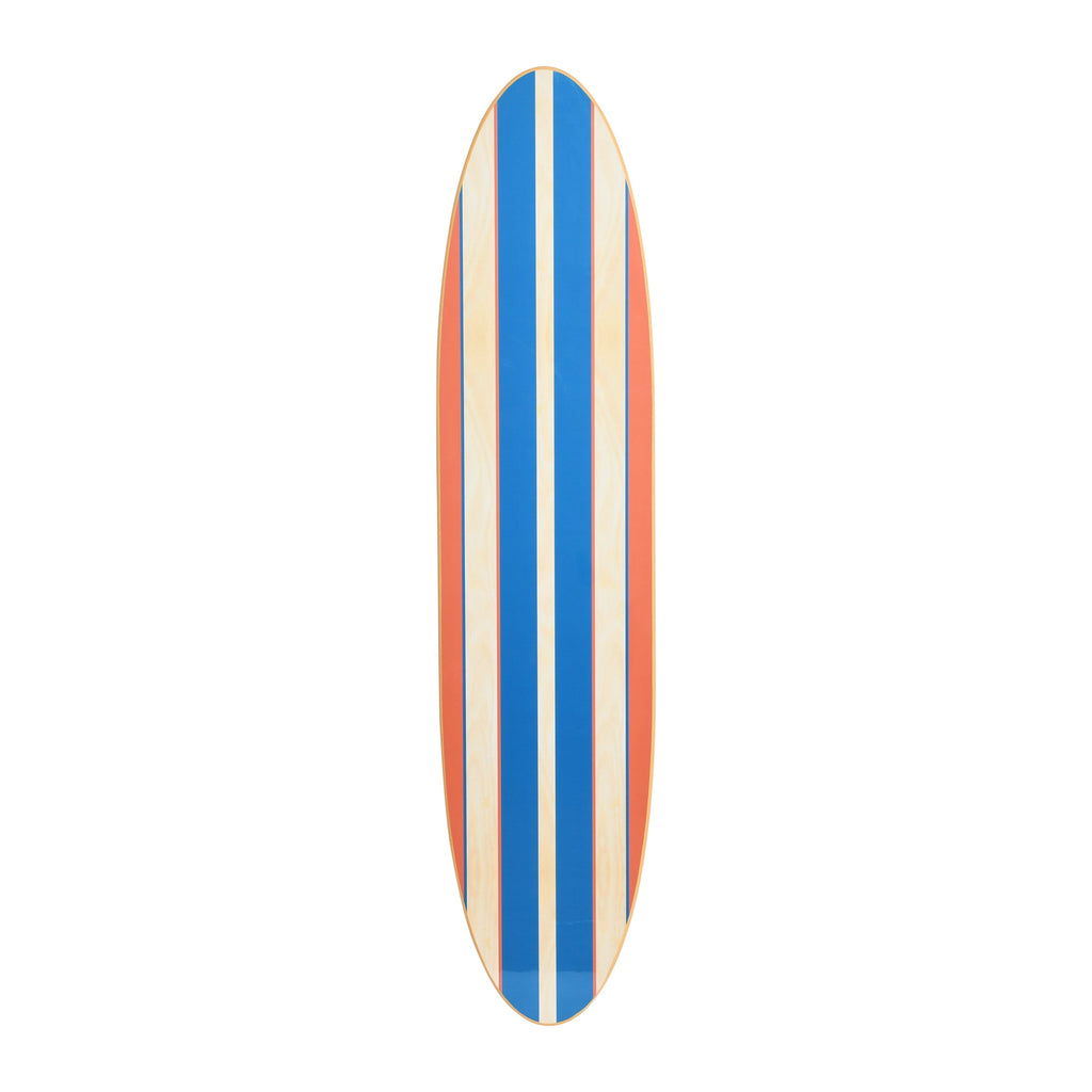 Décoration murale en bois laqué en forme de planche de surf
