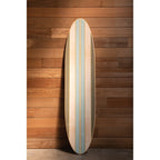Décoration murale en bois laqué en forme de planche de surf