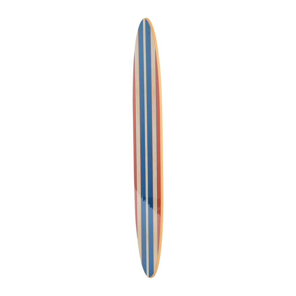 Décoration murale en bois laqué en forme de planche de surf