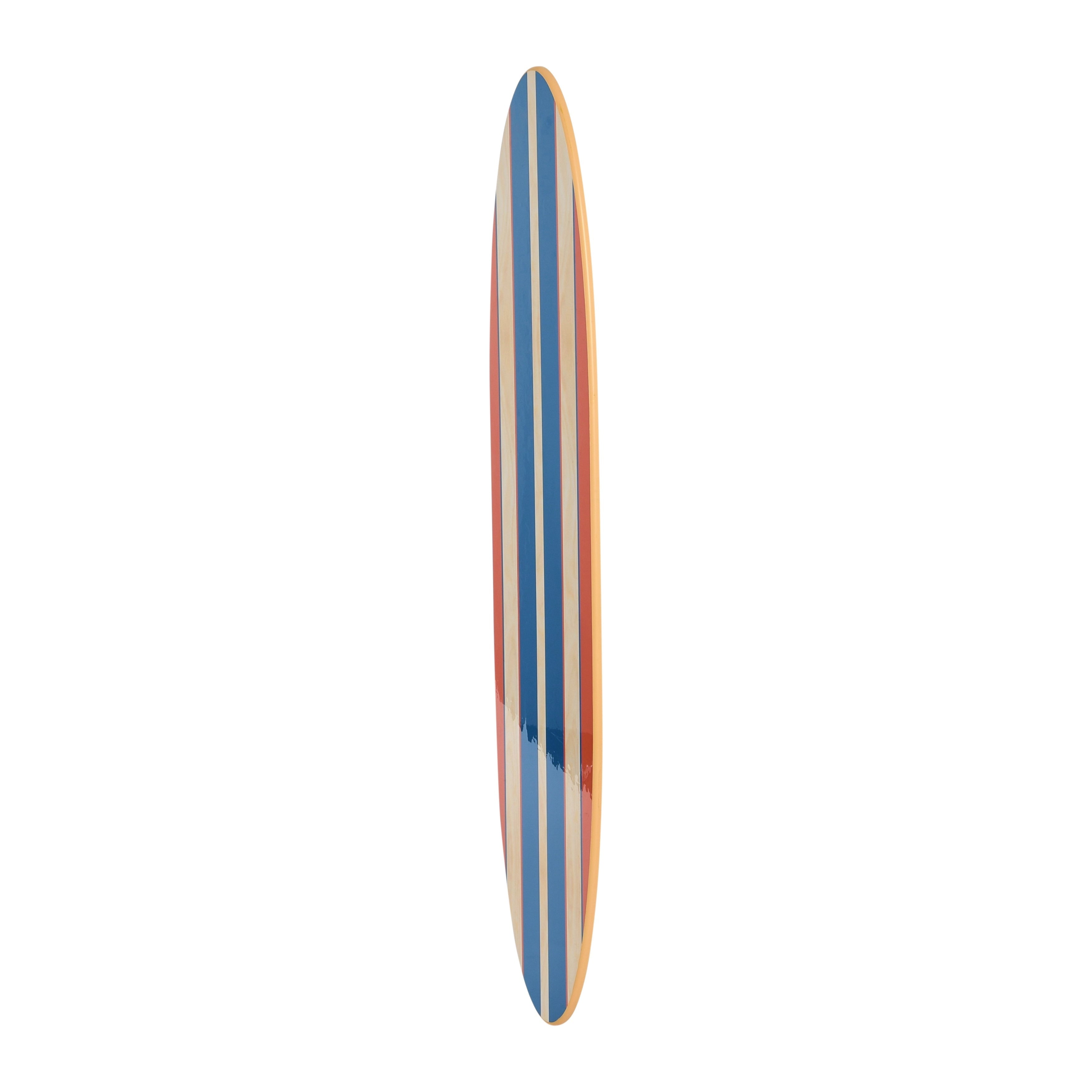 Décoration murale en bois laqué en forme de planche de surf