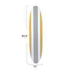 Décoration murale en bois laqué en forme de planche de surf