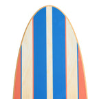 Décoration murale en bois laqué en forme de planche de surf
