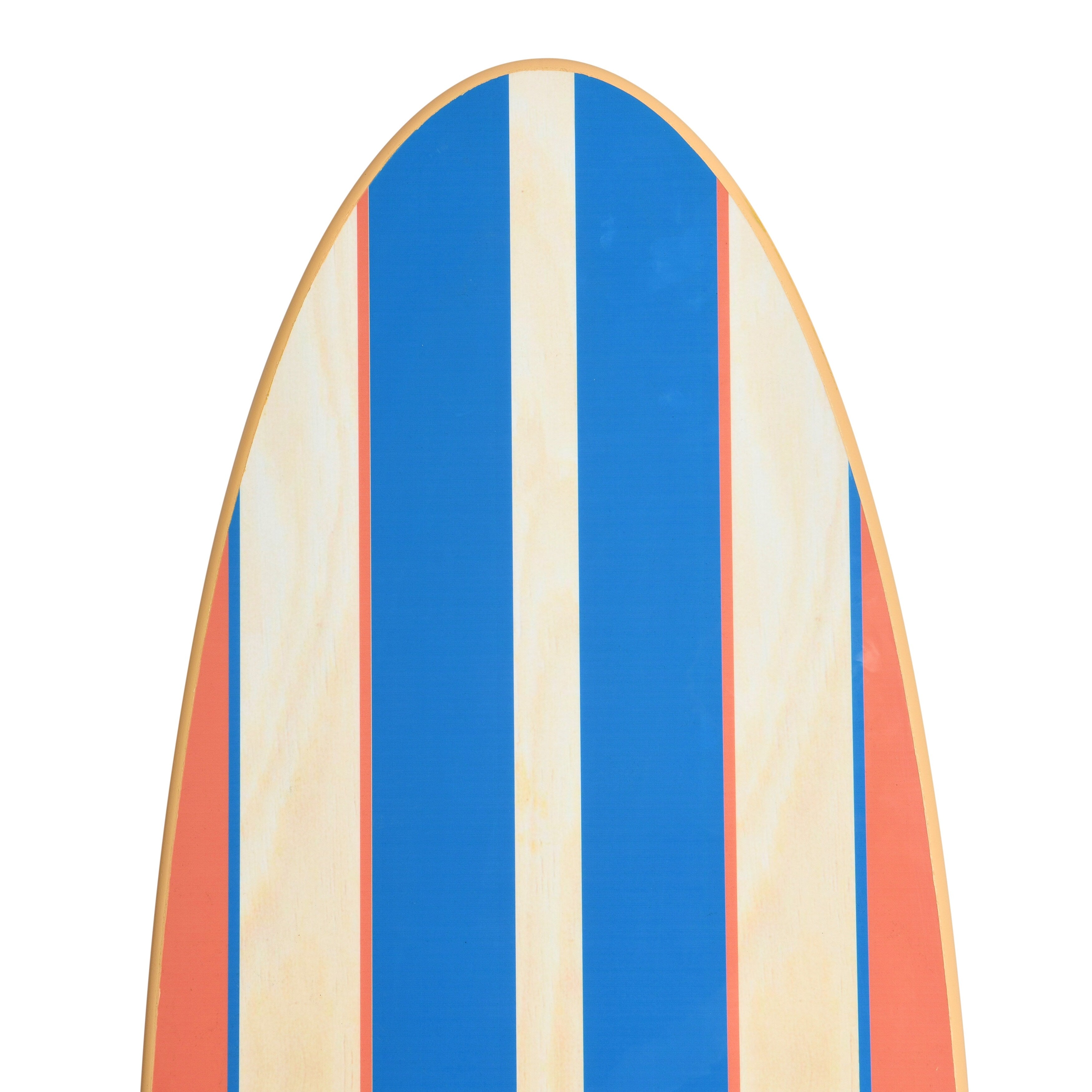 Décoration murale en bois laqué en forme de planche de surf