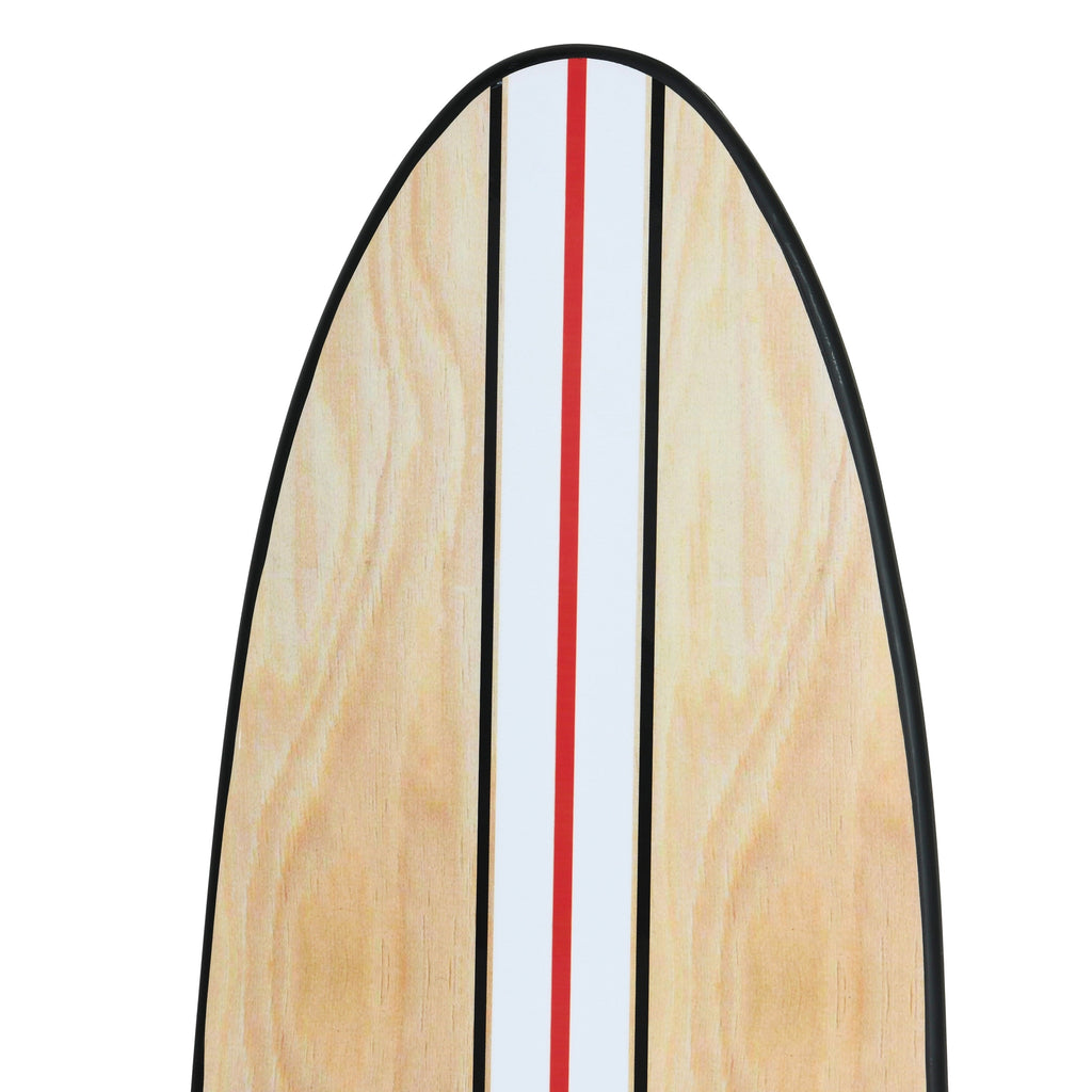 Décoration murale en bois laqué en forme de planche de surf