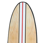 Décoration murale en bois laqué en forme de planche de surf