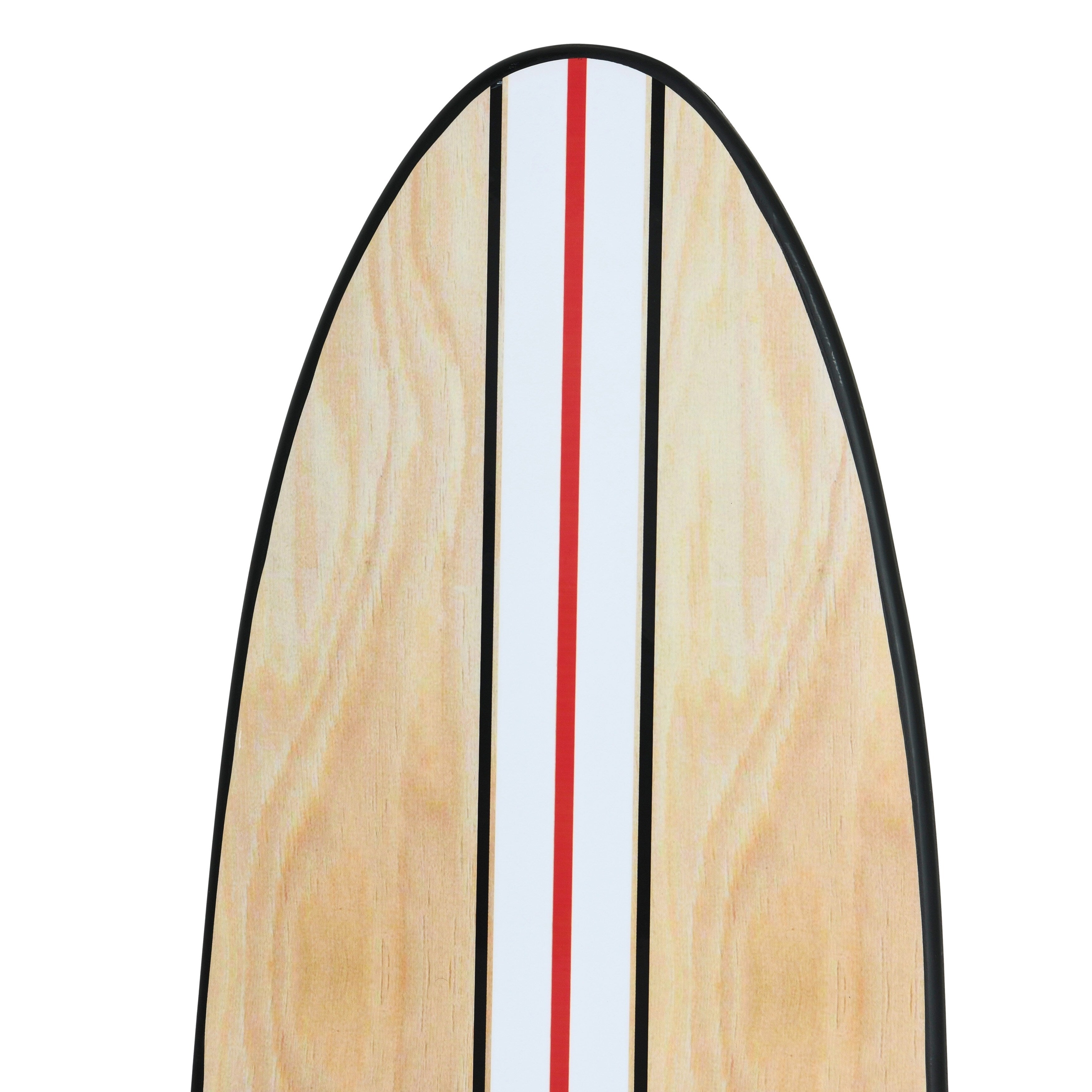 Décoration murale en bois laqué en forme de planche de surf