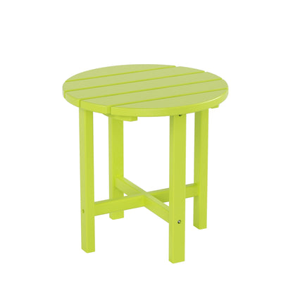 Chaises à bascule d'extérieur Polytrends Laguna en PEHD toutes saisons avec table d'appoint (ensemble de 3 pièces)
