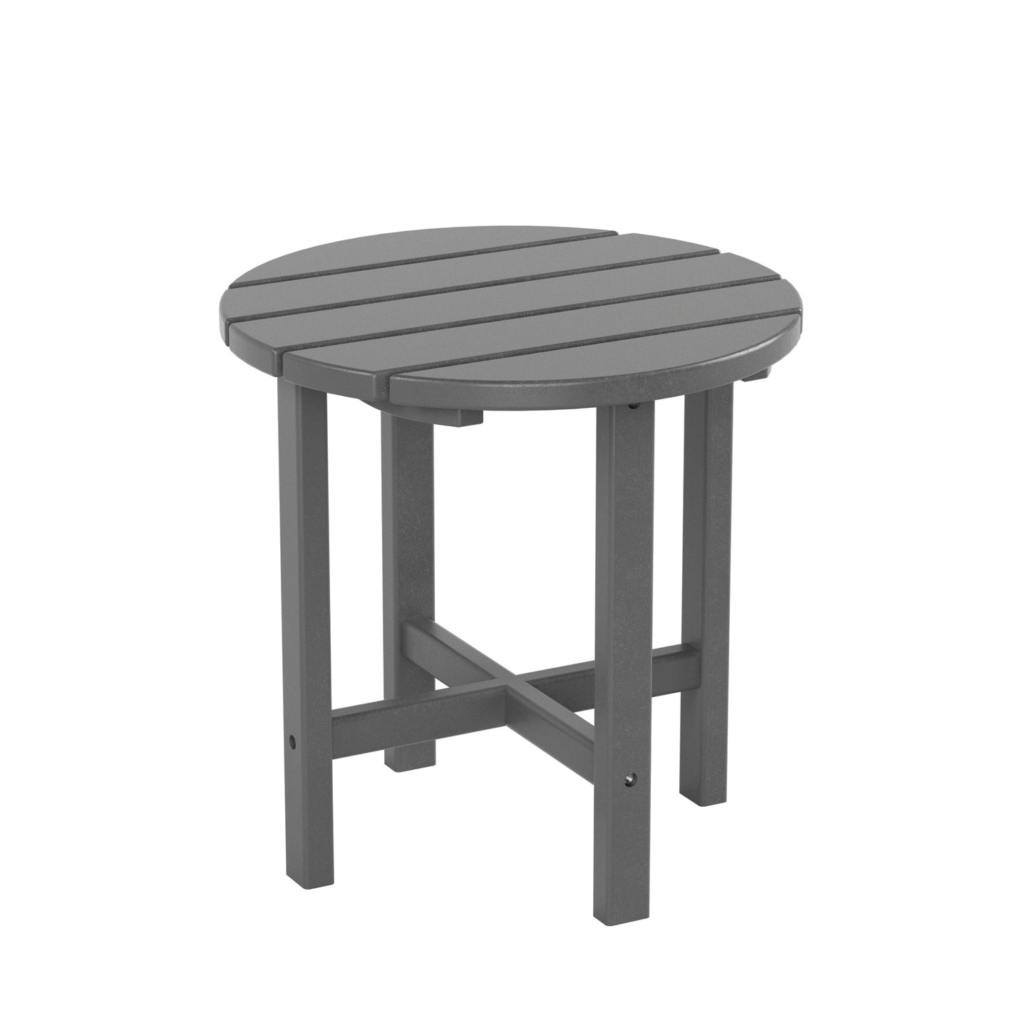 Chaises à bascule d'extérieur Polytrends Laguna en PEHD toutes saisons avec table d'appoint (ensemble de 3 pièces)