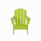 Ensemble de 4 chaises Adirondack pliables Polytrends Laguna en PEHD pour terrasse extérieure, toutes saisons