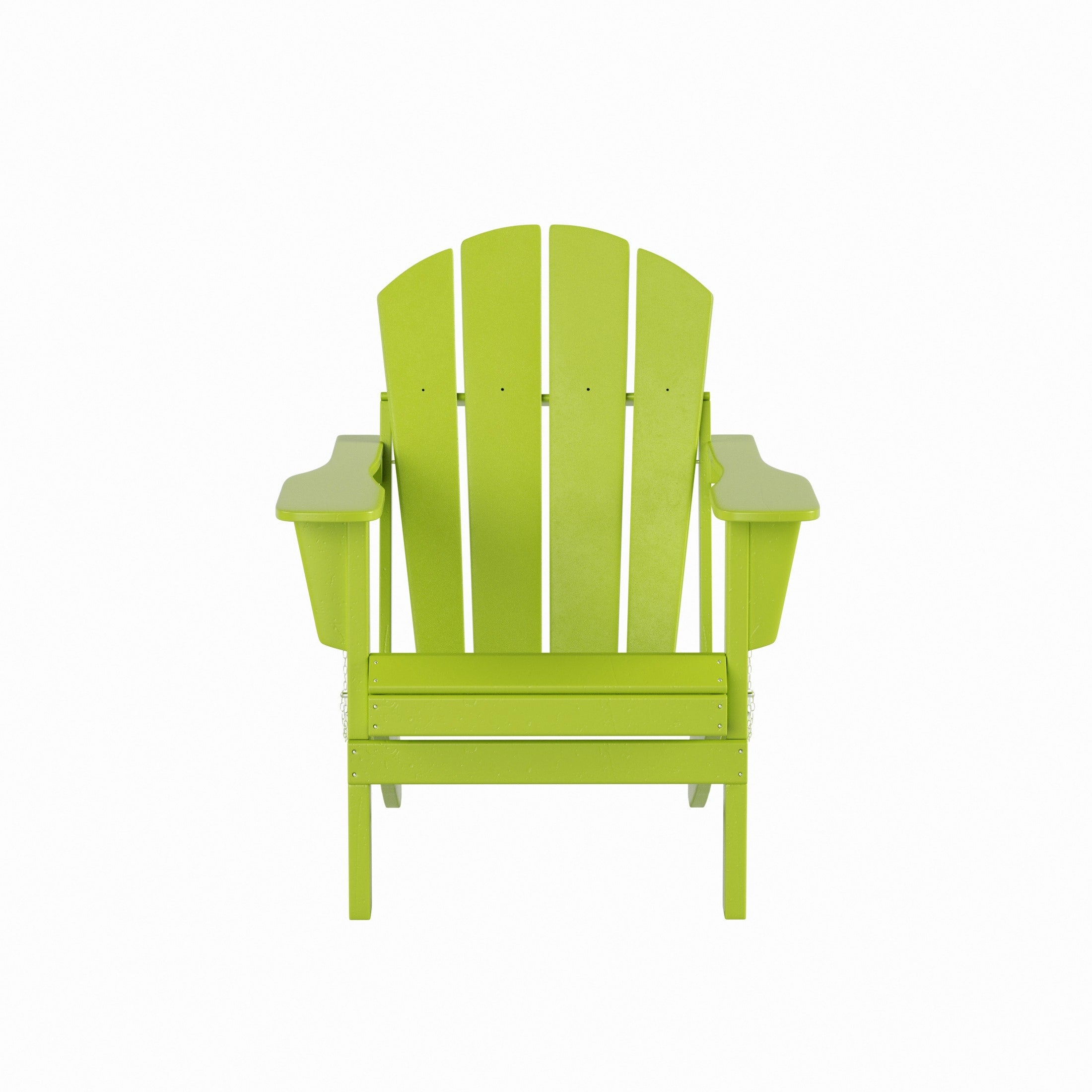 Ensemble de 4 chaises Adirondack pliables Polytrends Laguna en PEHD pour terrasse extérieure, toutes saisons