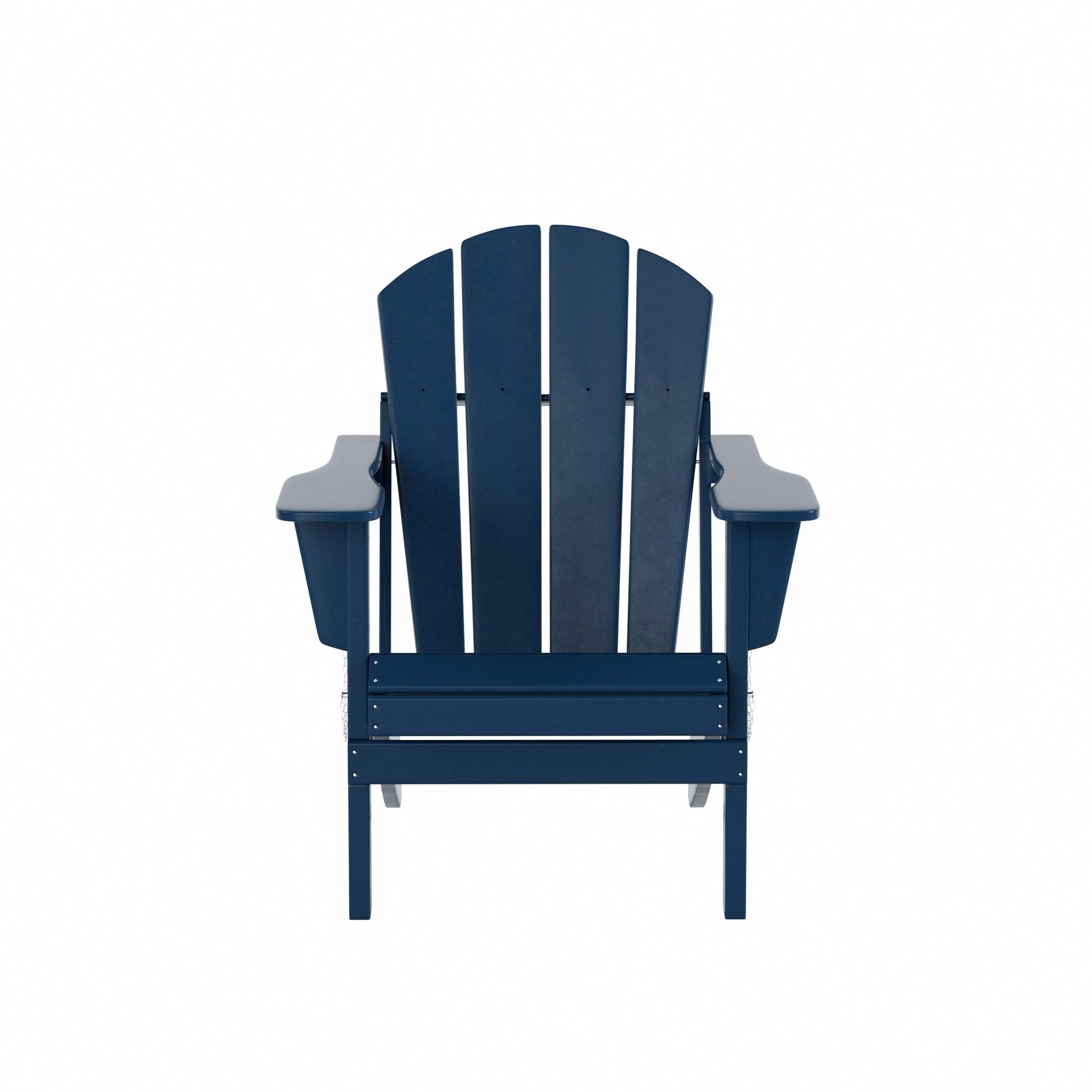 Ensemble de 4 chaises Adirondack pliables Polytrends Laguna en PEHD pour terrasse extérieure, toutes saisons